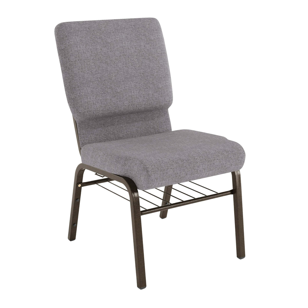 Gray Fabric Church Chair M546