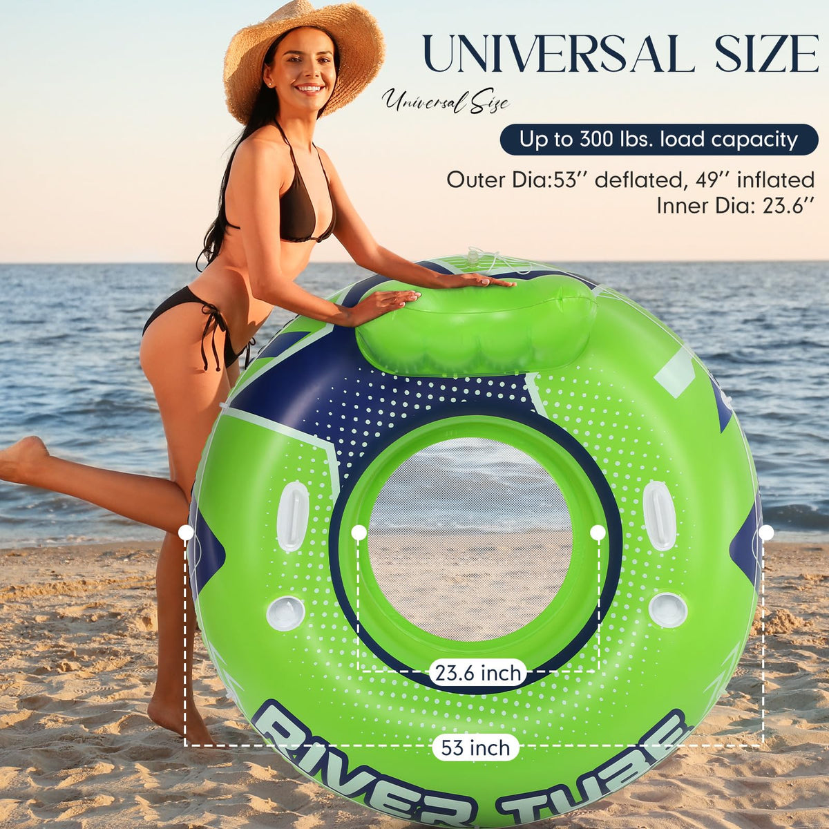 53" Heavy Duty River Tube Float 4 Pcs N2161