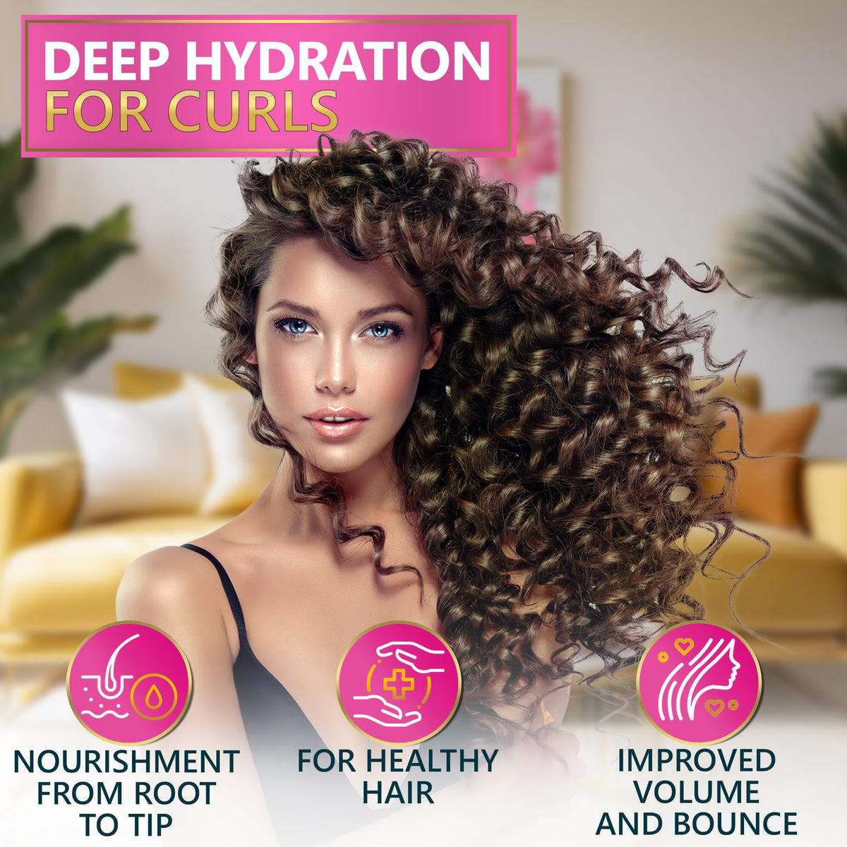 Curly Hair Shampoo and Conditioner Set and Mask S25072