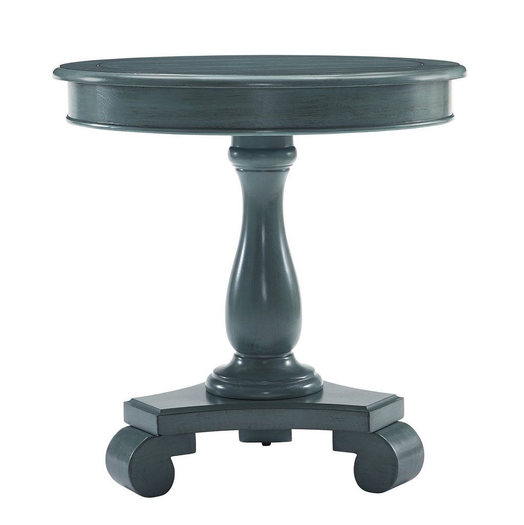 Round Wood Pedestal Side Table Z500