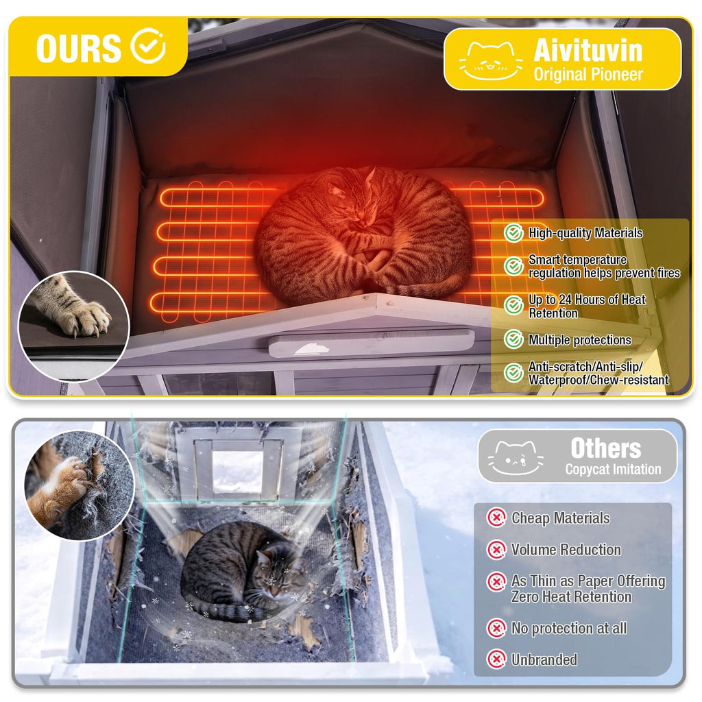 Waterproof Heated Cat House B577