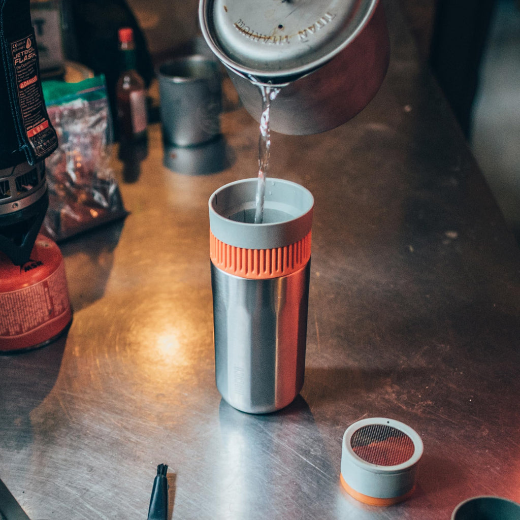 Portable Coffee Maker and Insulated Travel Mug, 10 fl oz J928467