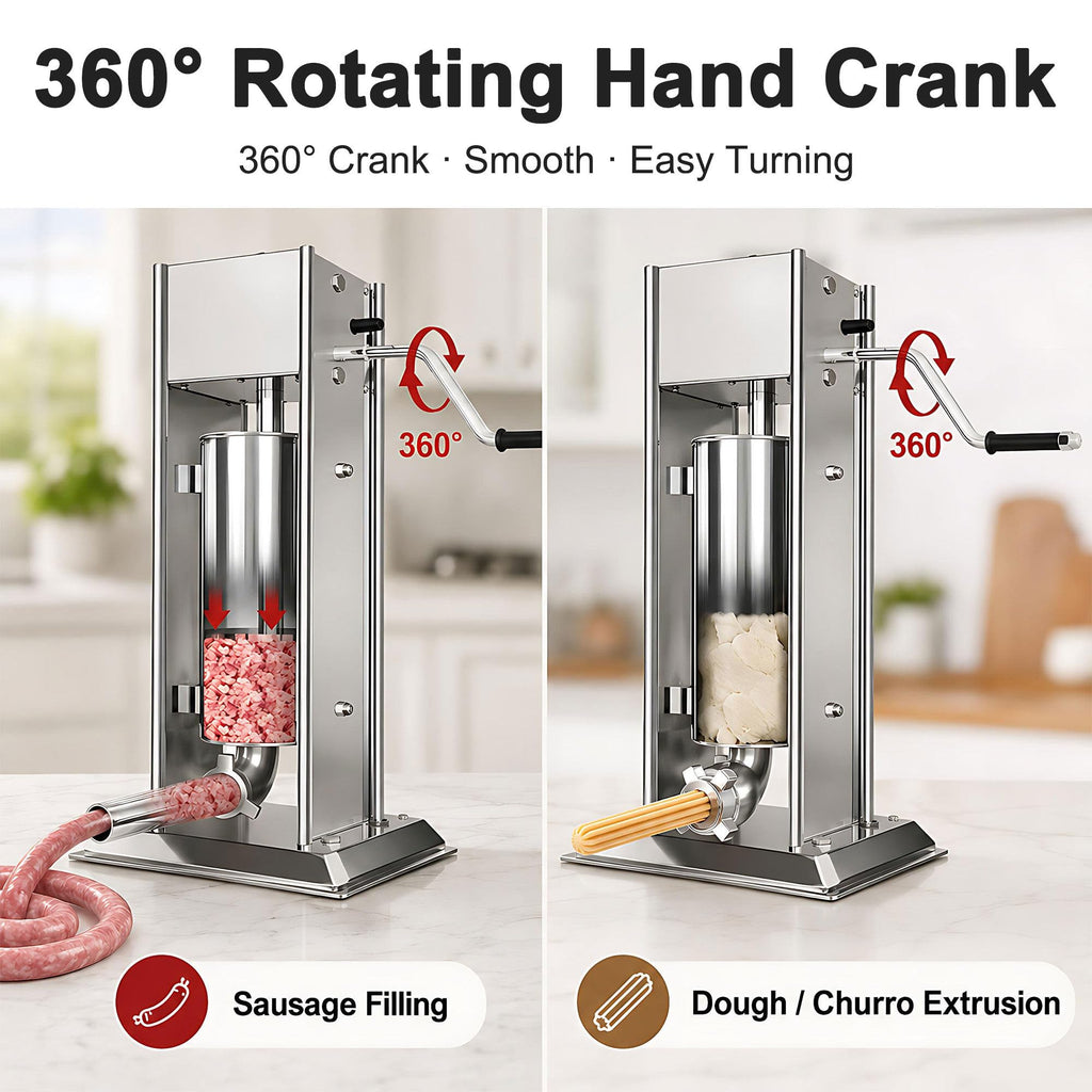Stainless Steel Vertical Sausage Filler & Churro Press P718878