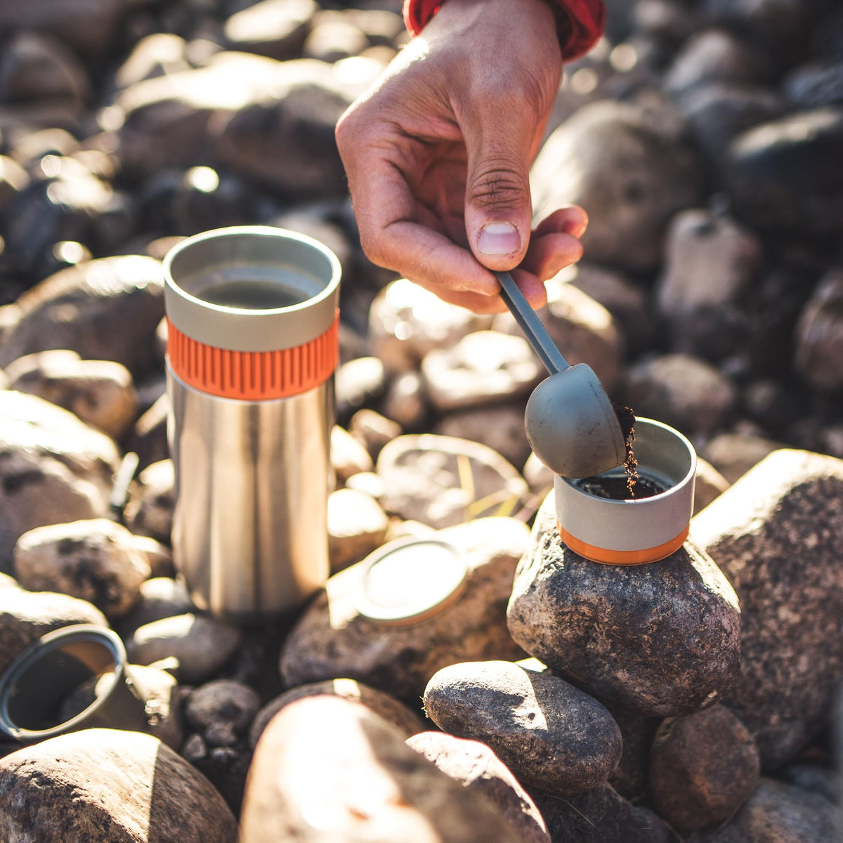 Portable Coffee Maker and Insulated Travel Mug, 10 fl oz J928467
