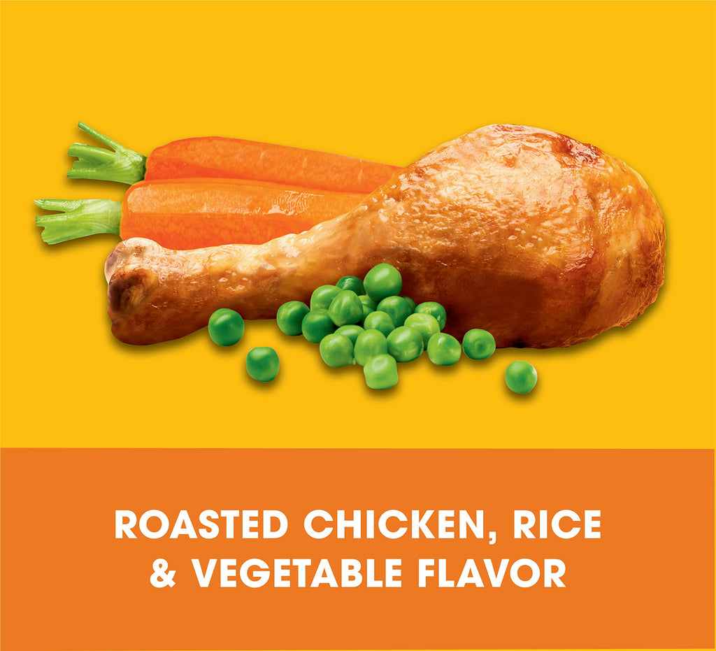 Adult Dry Dog Food Roasted Chicken Rice & Vegetable Flavor Kibble 16 lb. Bag M249
