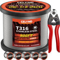 Stainless Steel 500FT 1/8" T316 Wire Rope Cable S375859