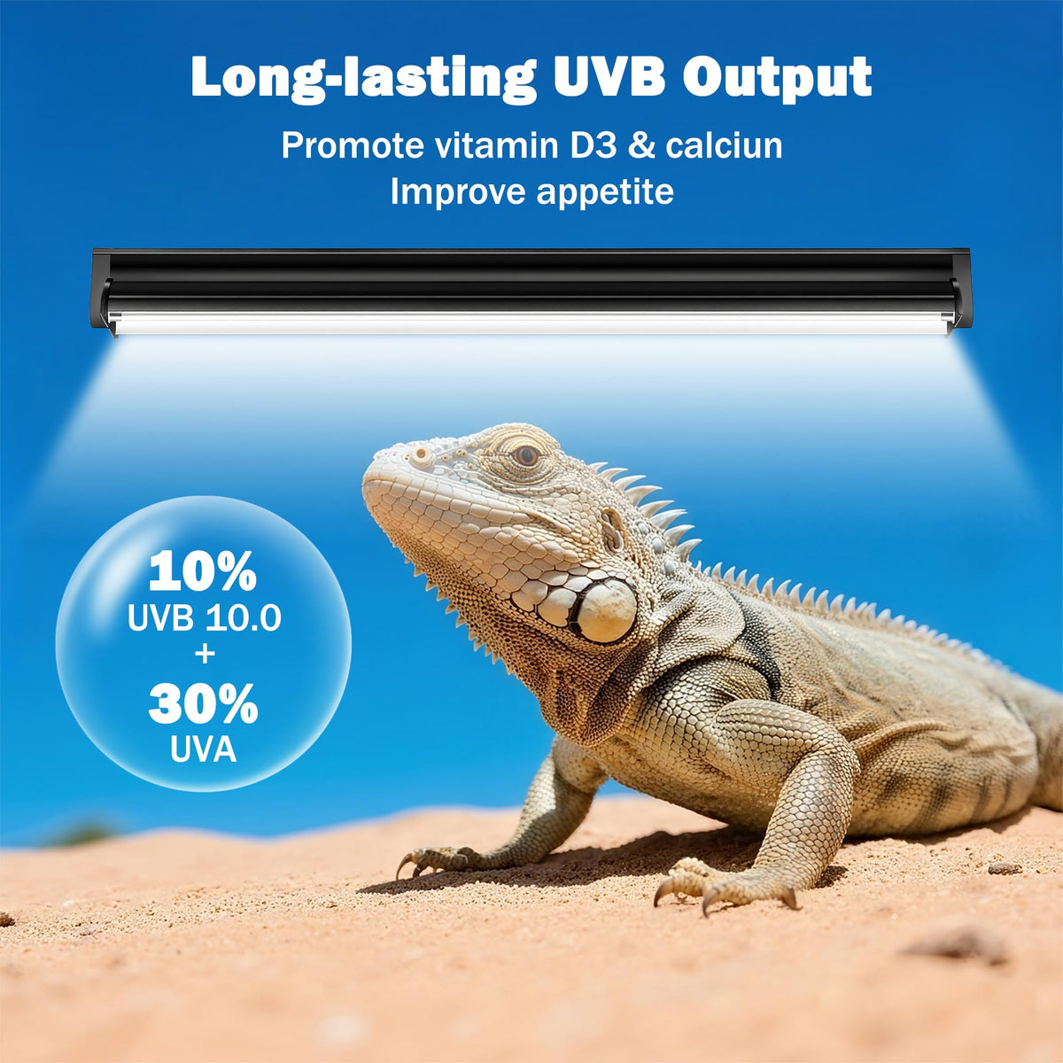 24W 22" UVB Reptile Light Fixture Y587488