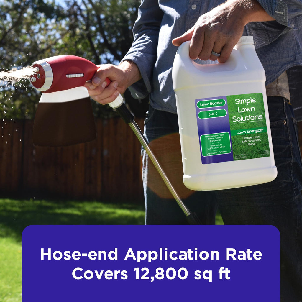 Commercial Grade Liquid Grass Fertilizer with Nitrogen, Iron, Micronutrients 1 Gallon W854586