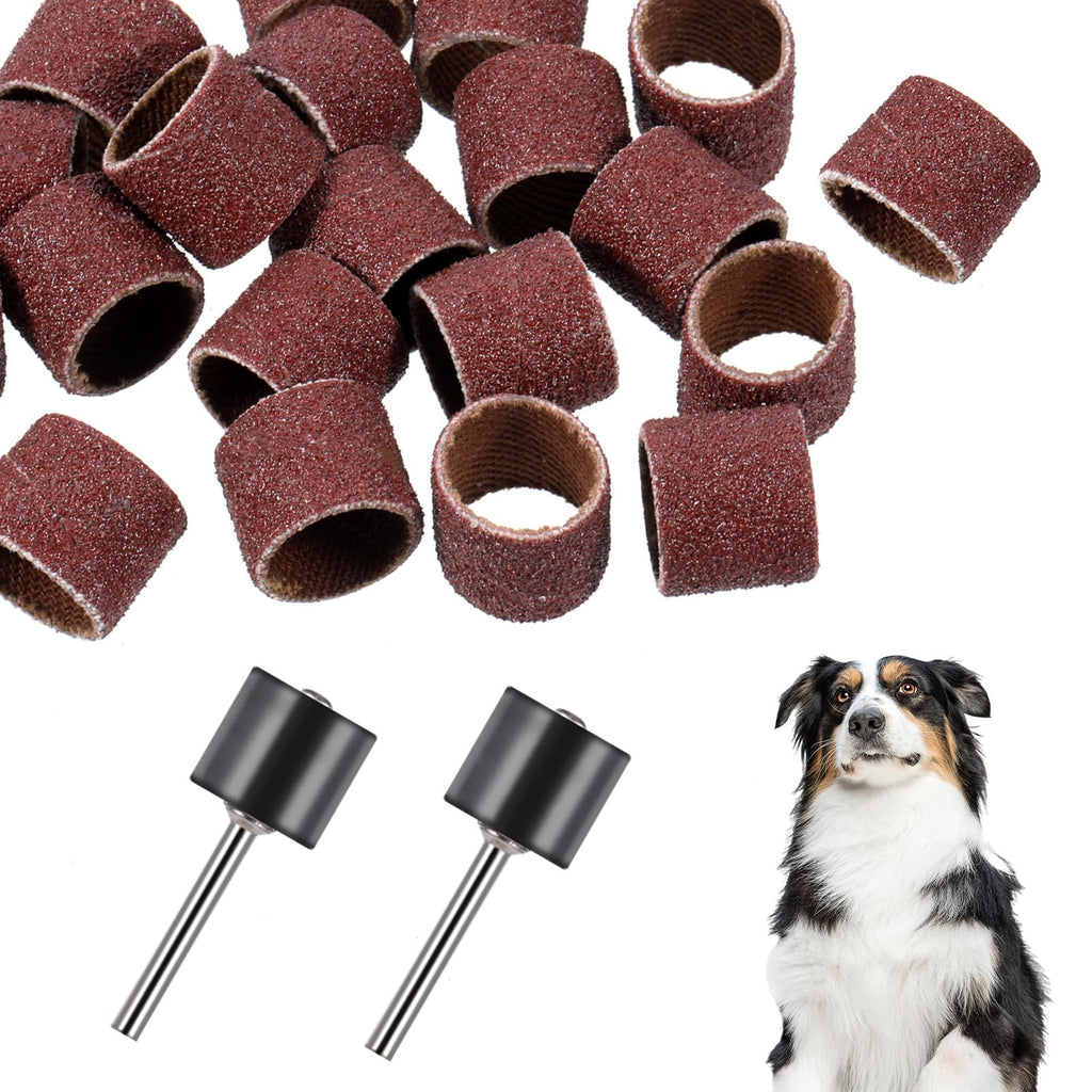 42 Pcs Pet Nail Grinder Replacement Kit with Sanding Bands K347