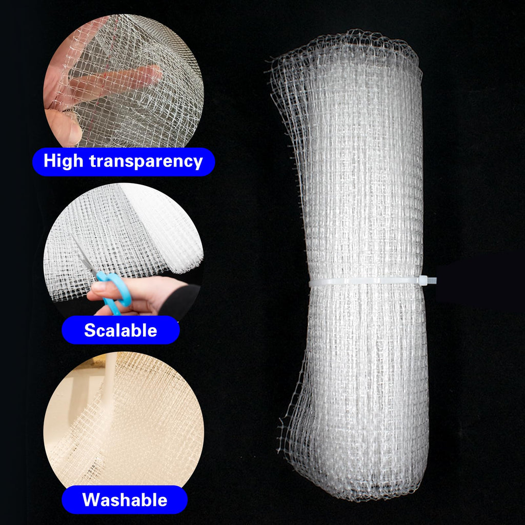 Clear Mesh Netting with 8 Screws N632