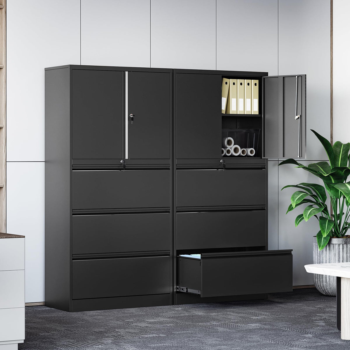 3 Drawer Metal Lockable File Cabinet P53422