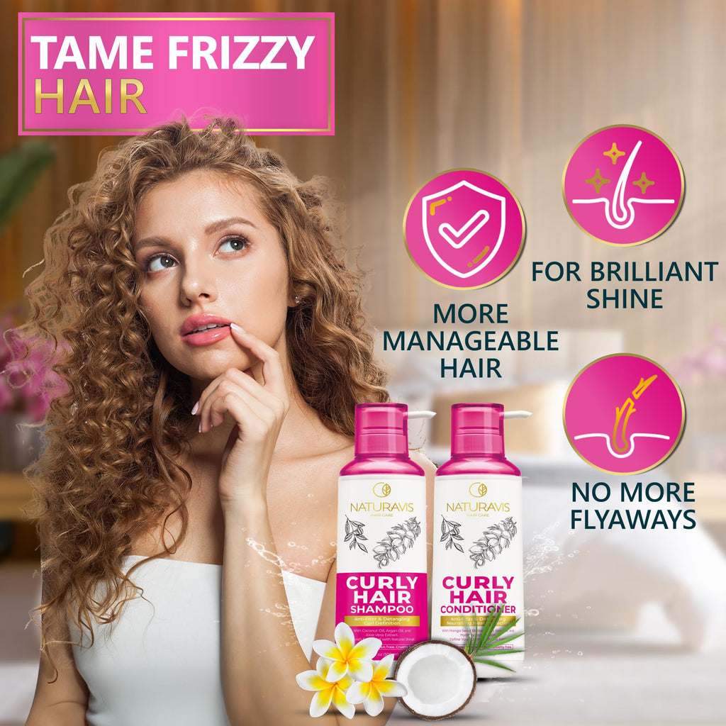 Curly Hair Shampoo and Conditioner Set and Mask S25072