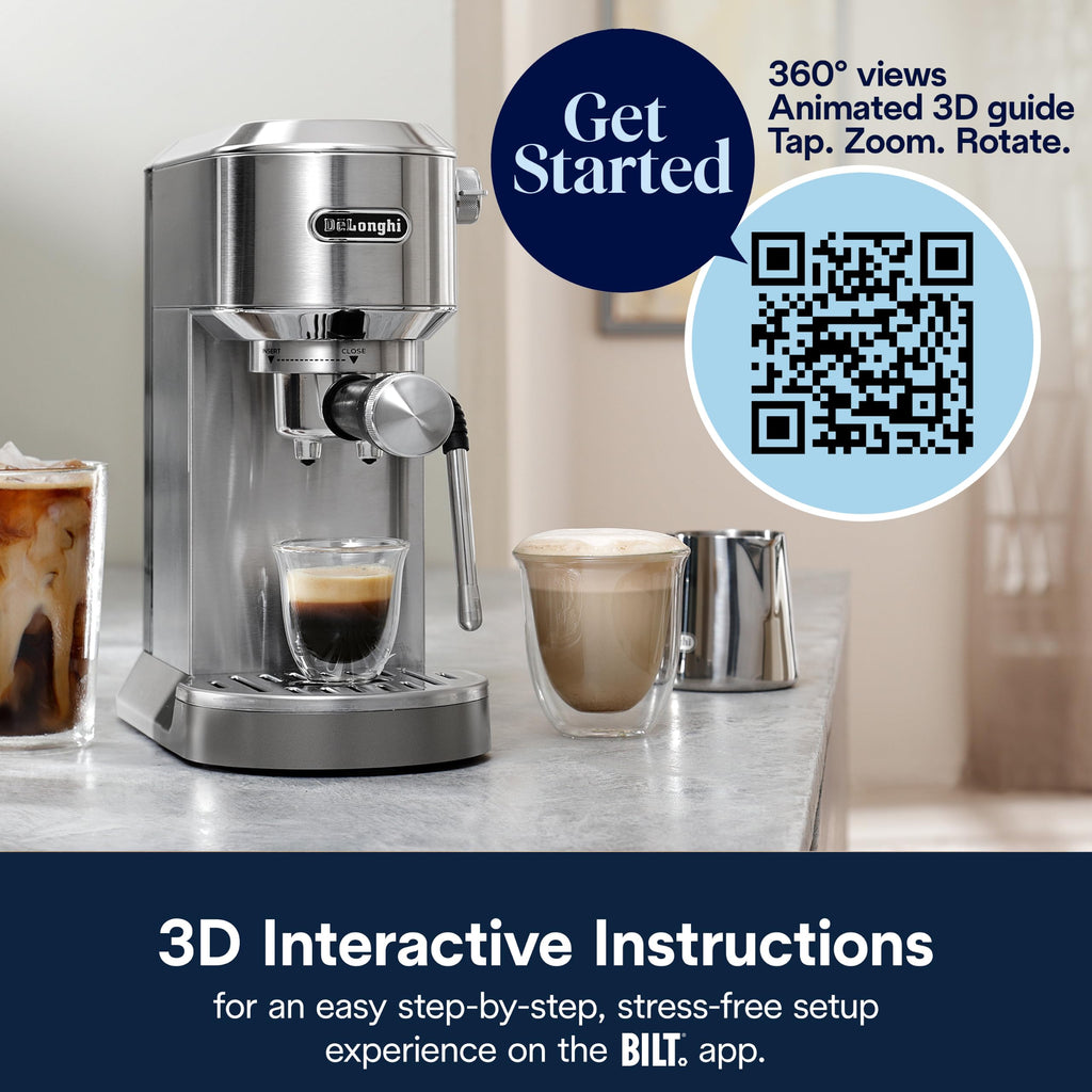Compact Espresso Machine with Milk Frother F8153