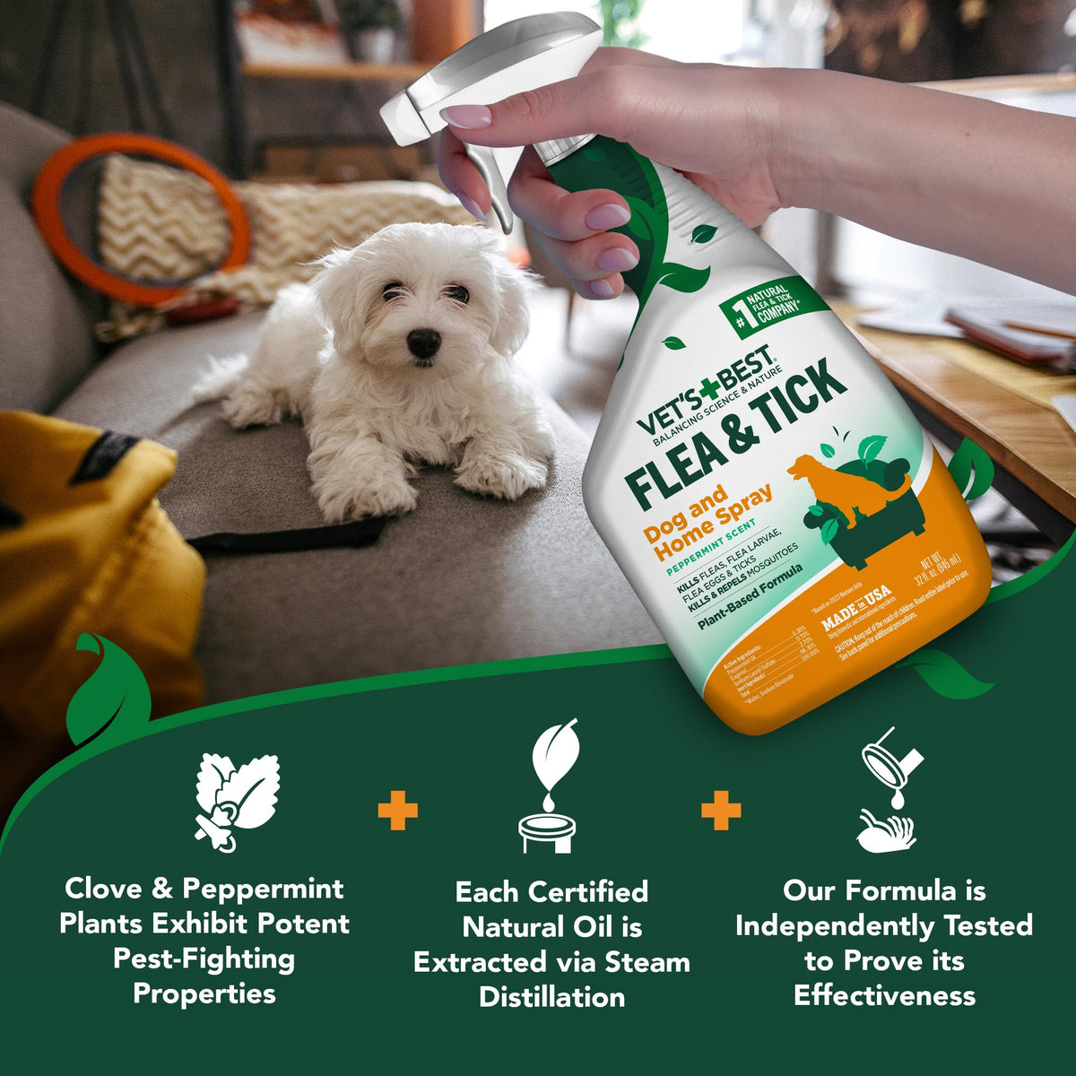 Flea and Tick Spray Bundle, 32 oz N24691