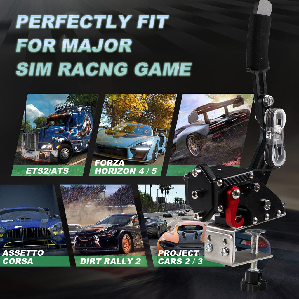 2-in-1 USB Handbrake with Hall Sensor and Clamp R365