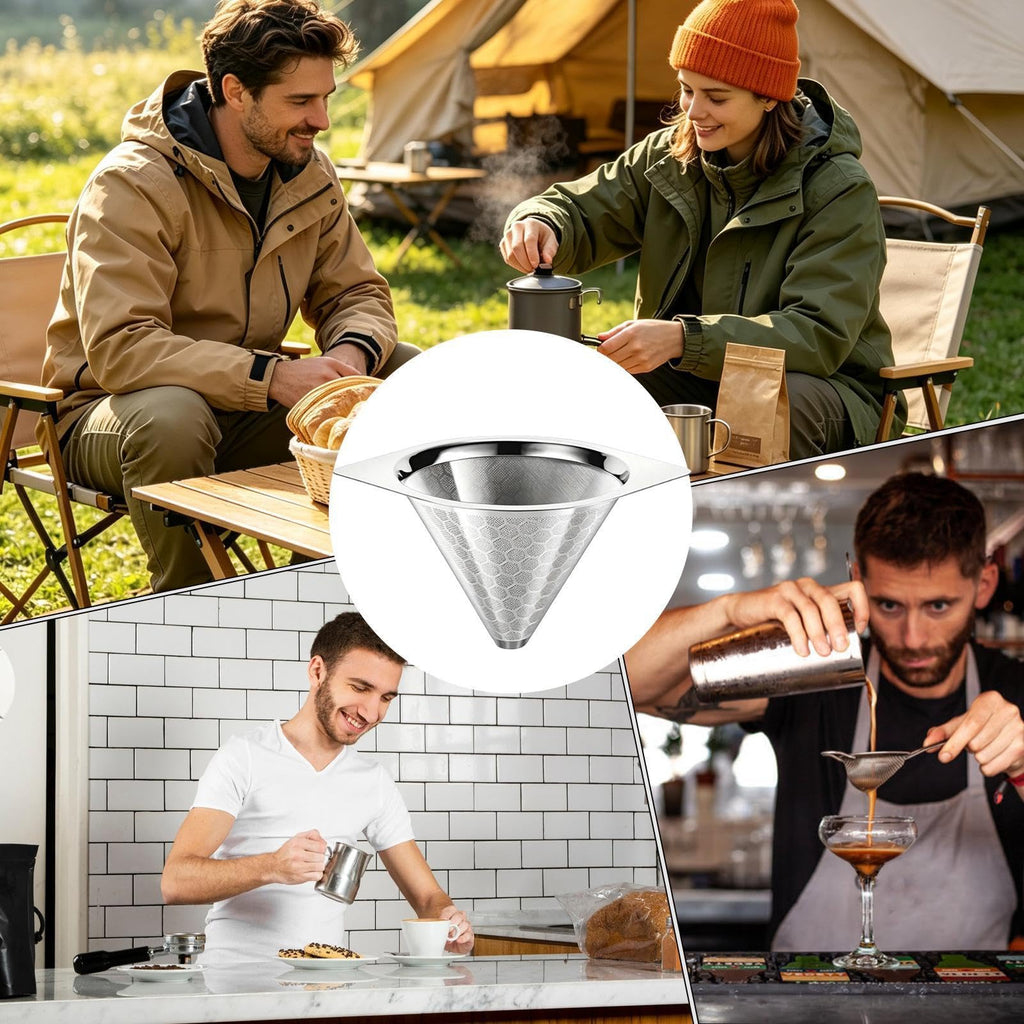 Stainless Steel Fine Mesh Drip Coffee Filter W2532
