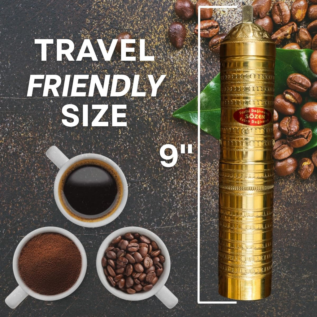 Manual Coffee Grinder Adjustable Hand Crank Burr Mill C50539