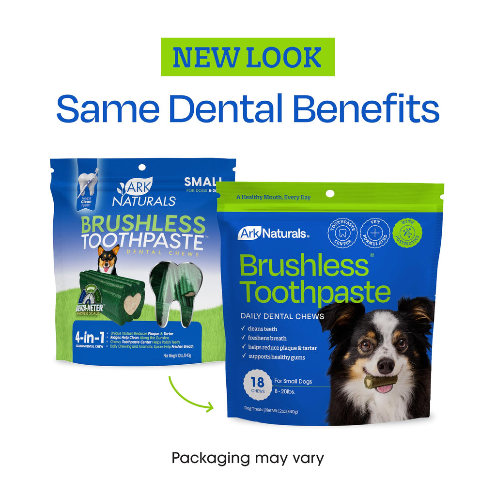 Brushless Toothpaste Dog Dental Treats Small Breeds 18 ct Q367829
