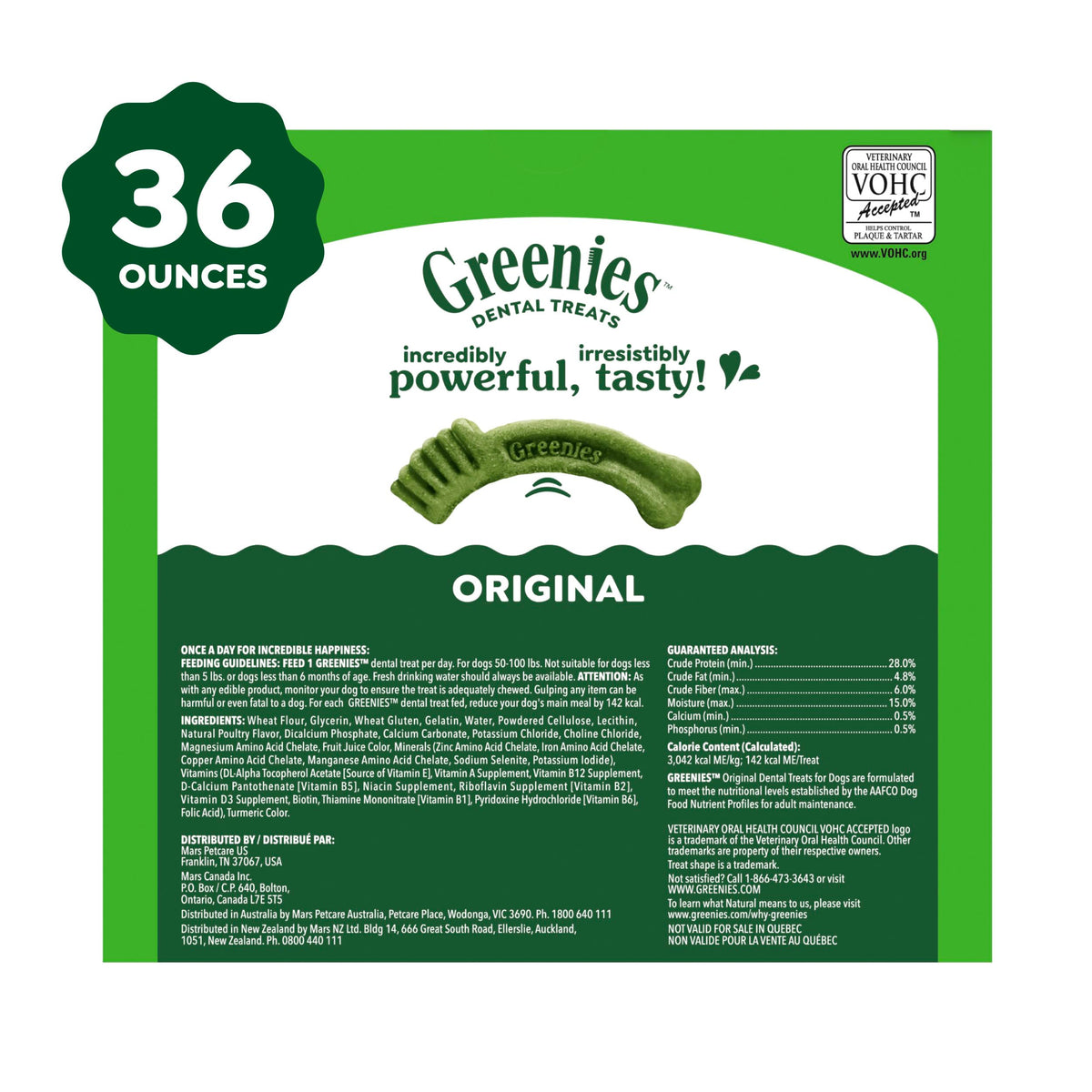 Large Natural Dental Dog Treats, 24 Count B5064