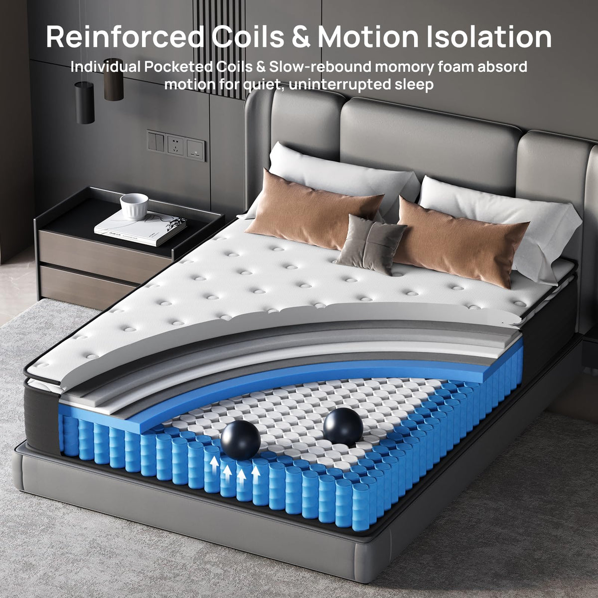 Full 12 inch Hybrid Mattress Z497936