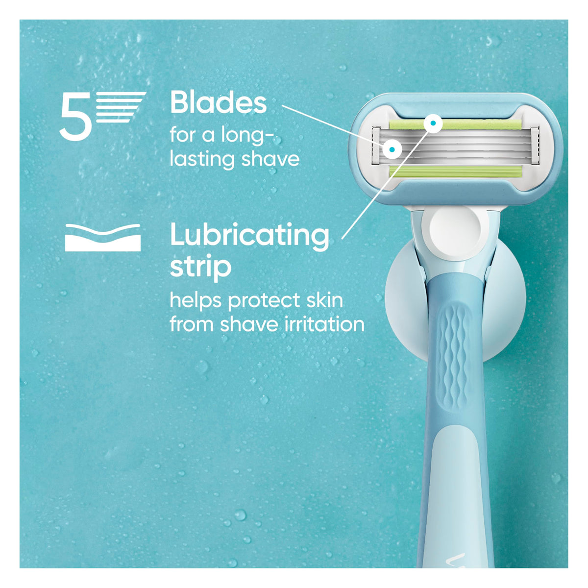 Women's 3 Blade Razor Refills, 4 Count V45665