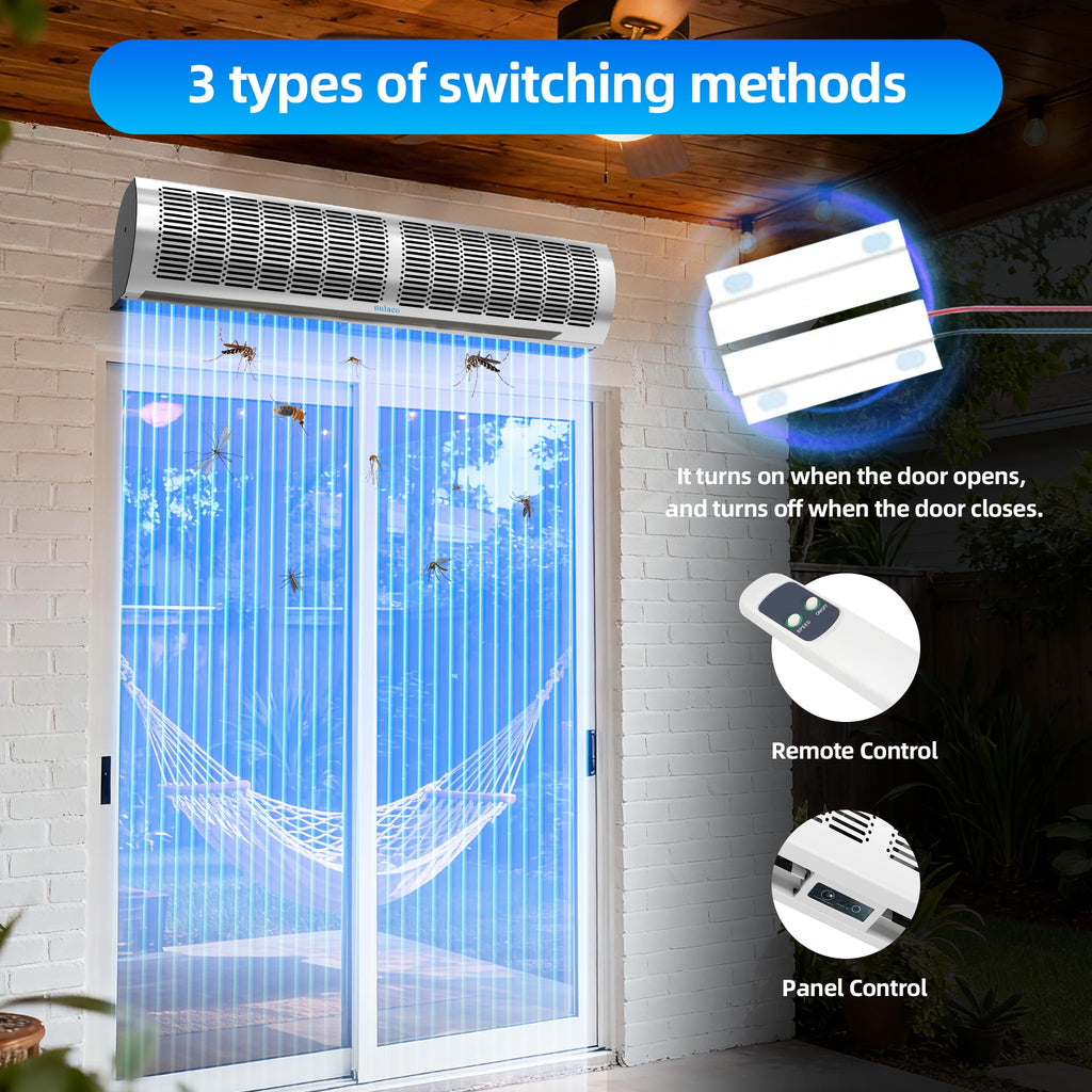 36'' Stainless Steel Wall-Mounted 2-Speed Air Curtain T53378