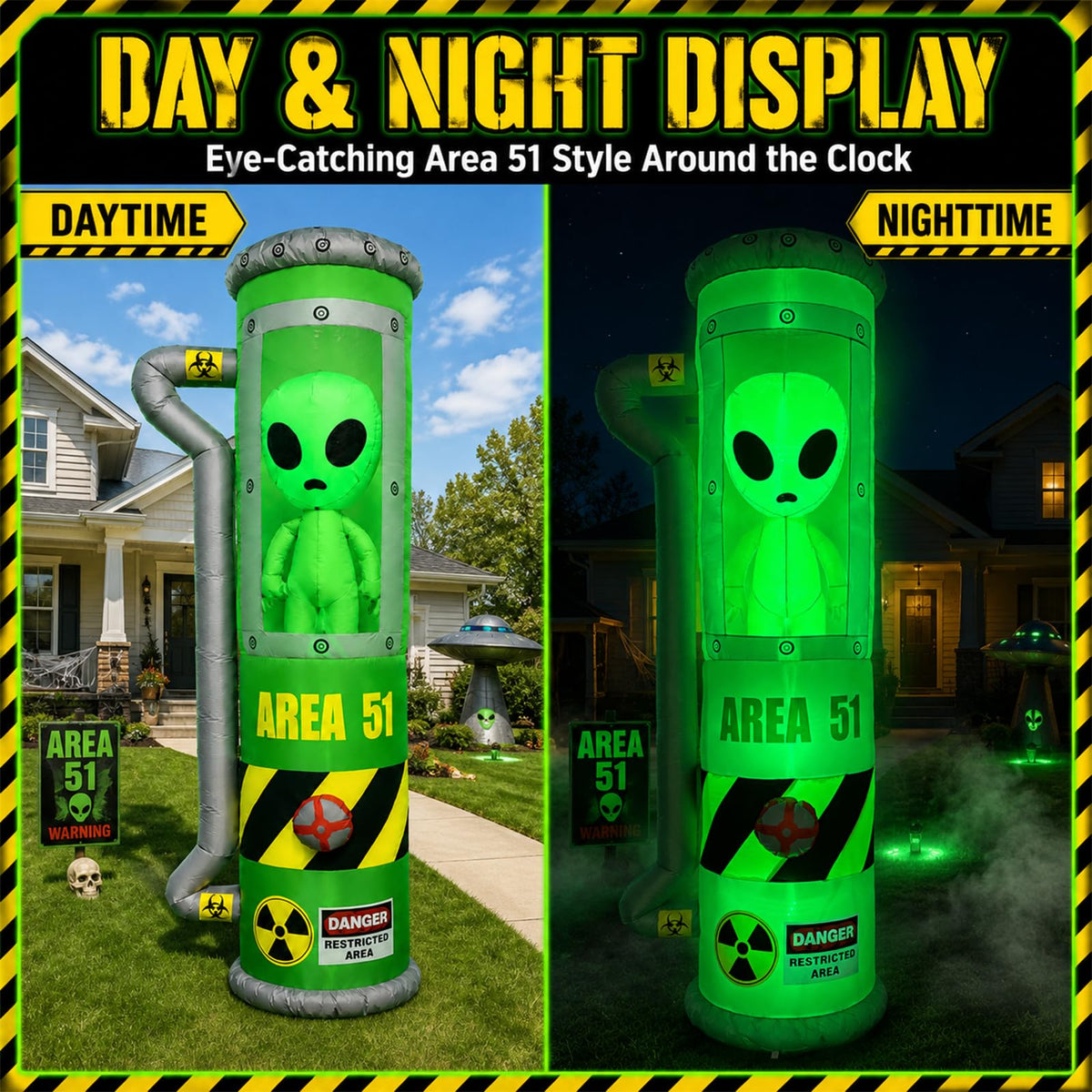 8FT Inflatable Outdoor Decoration with LEDs W1245