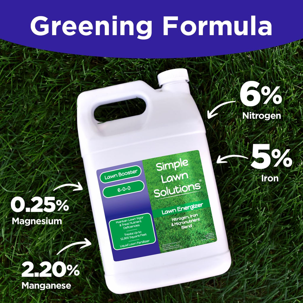Commercial Grade Liquid Grass Fertilizer with Nitrogen, Iron, Micronutrients 1 Gallon W854586