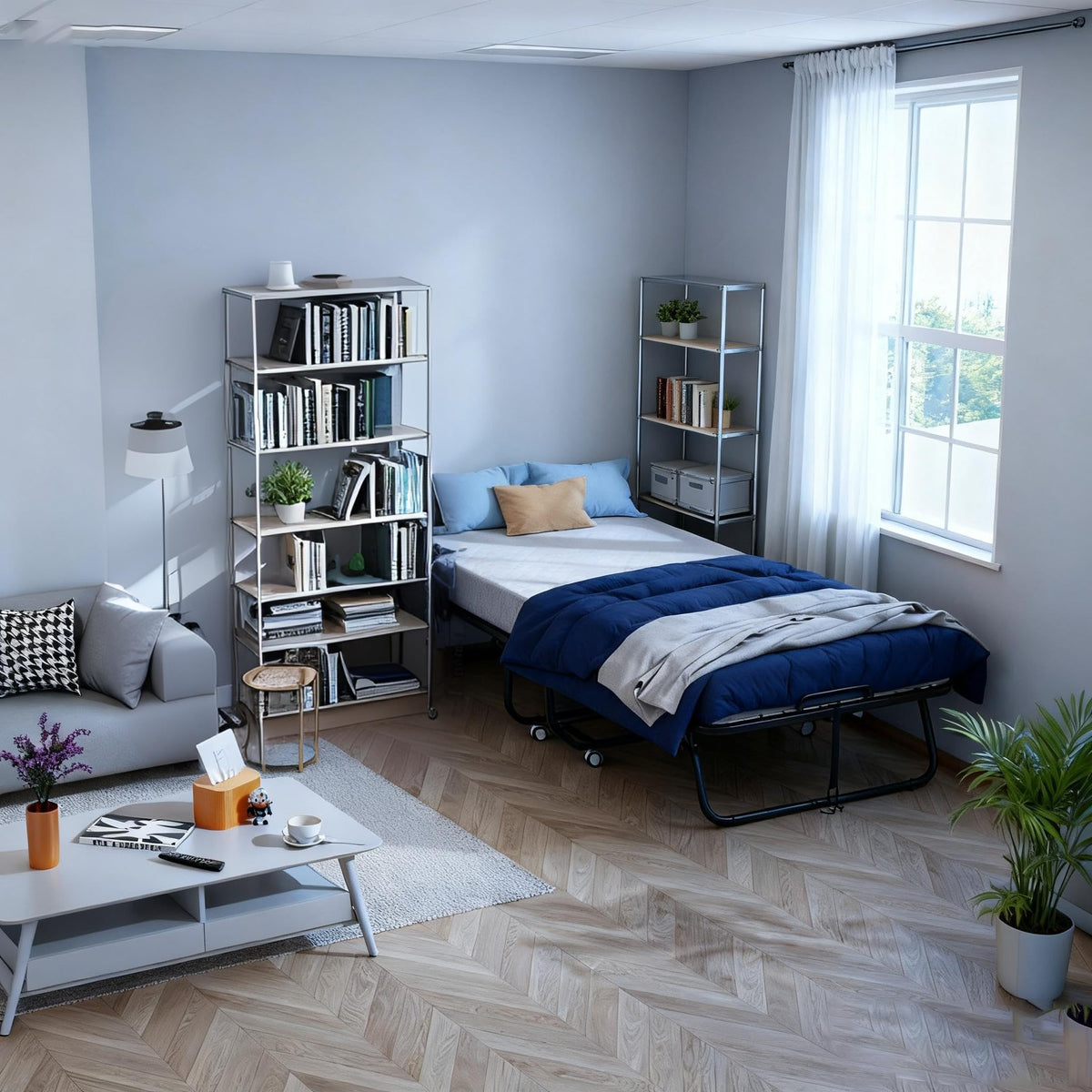 Folding Bed with Mattress C5701