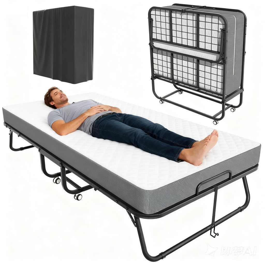 Folding Bed with Mattress C5701