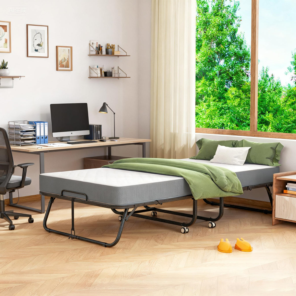 Folding Bed with Mattress C5701