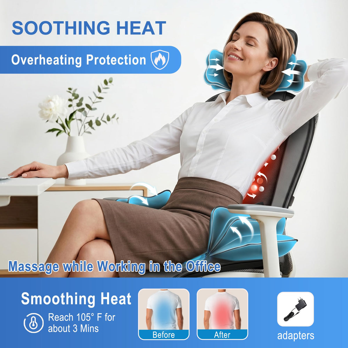 Shiatsu Massage Cushion with Heat H97419