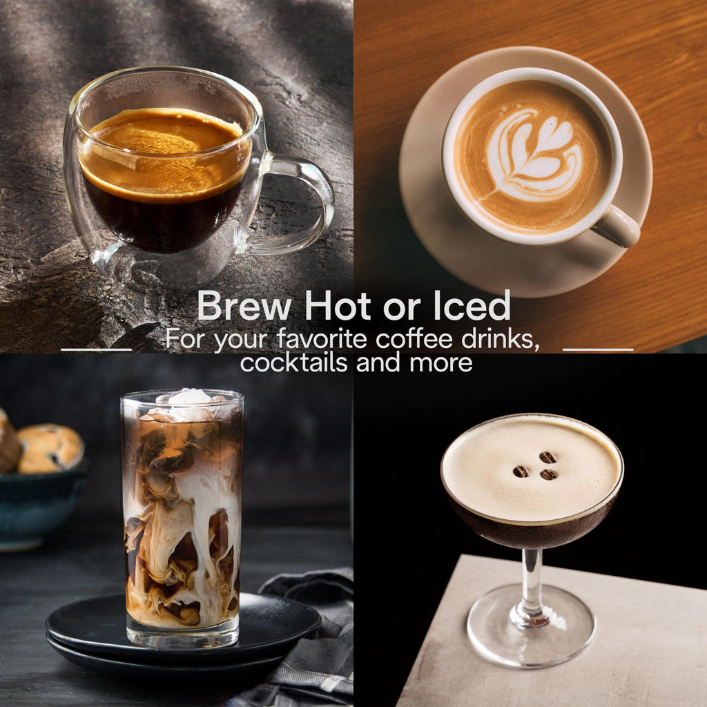 Compact Espresso Machine with Milk Frother F8153
