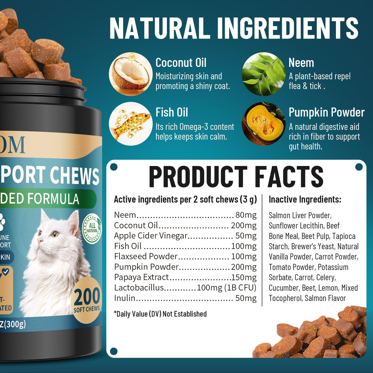 Chewable Flea and Tick Prevention for Dogs & Cats, 400 Treats V9490