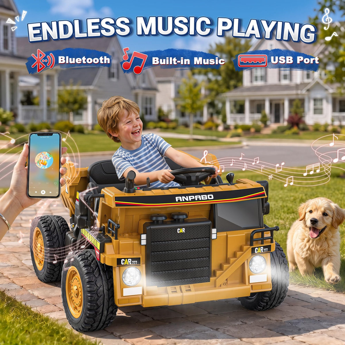 24V Ride On Dump Truck with Electric Dump Bed N6302