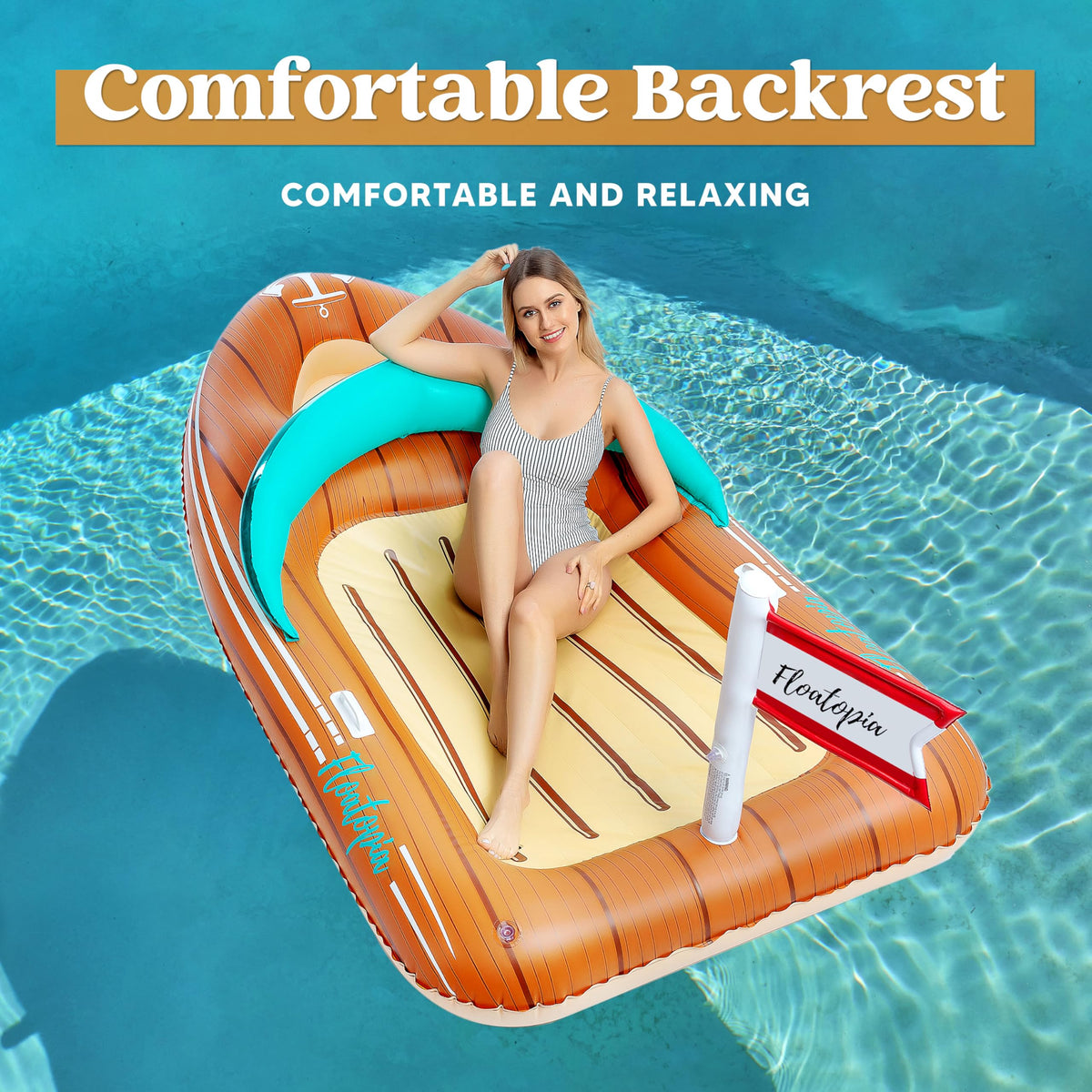 Inflatable Boat Float with Cooler U390