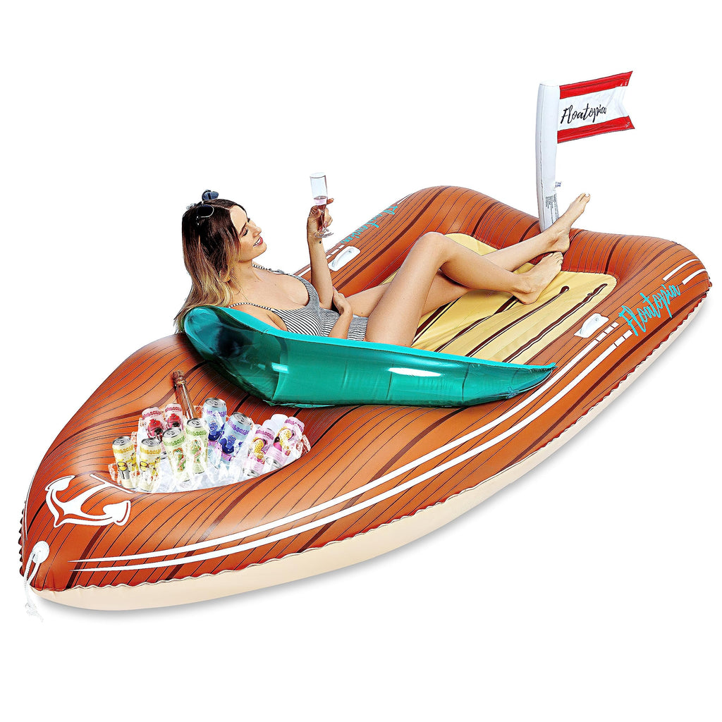 Inflatable Boat Float with Cooler U390
