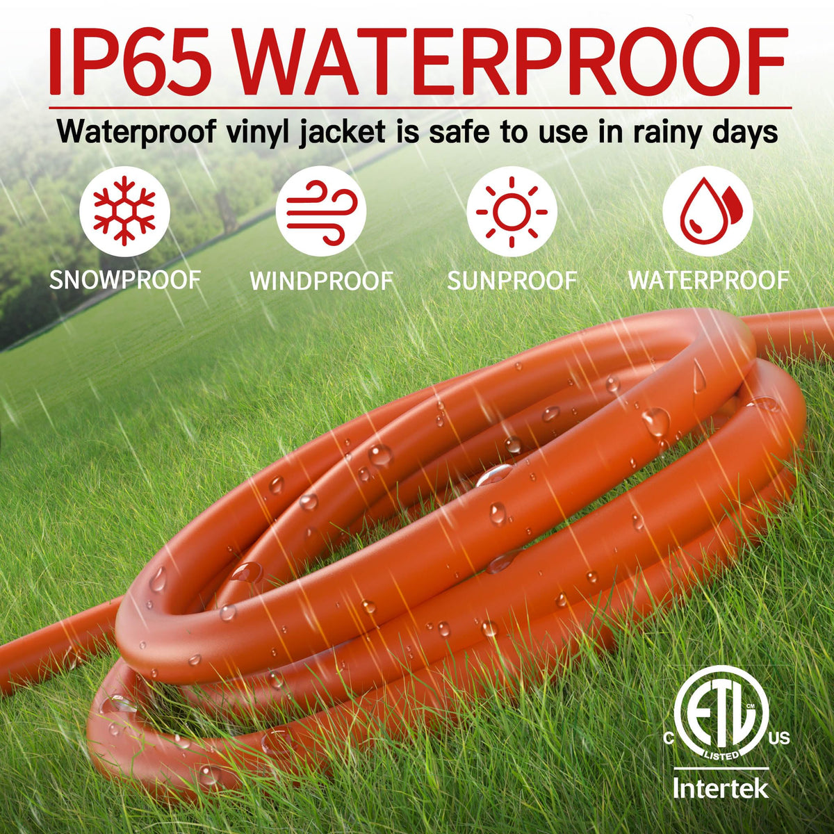100 FT 10 Gauge Orange Extension Cord F867