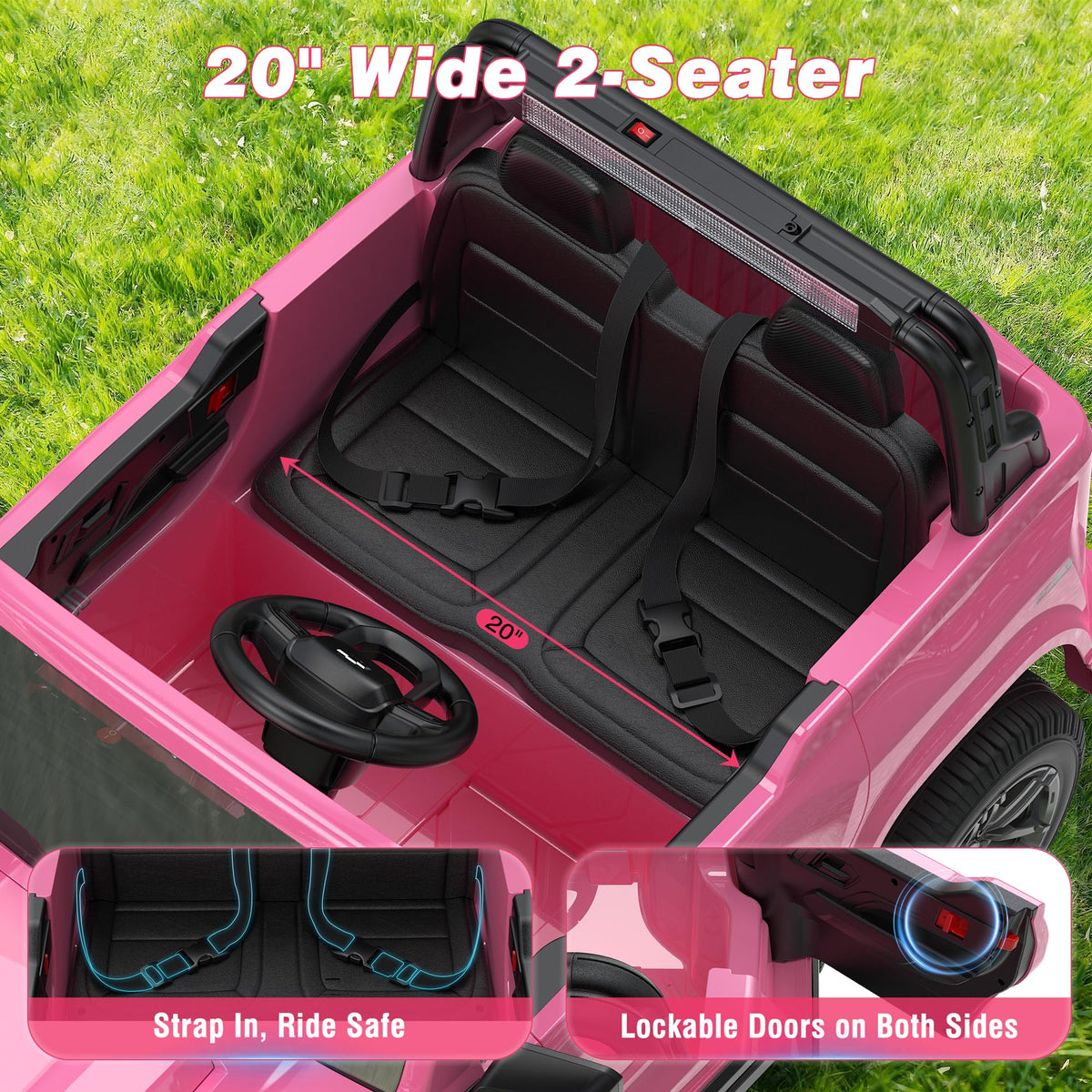 24V 2 Seater Electric Ride on Car R907