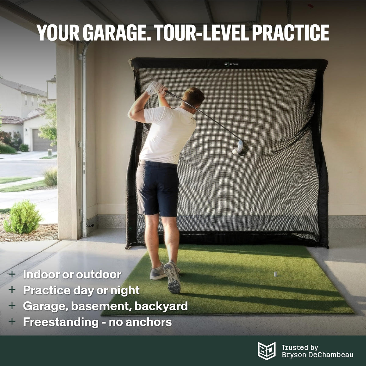 7x7 ft to 8x7.5 ft Golf Net O6967